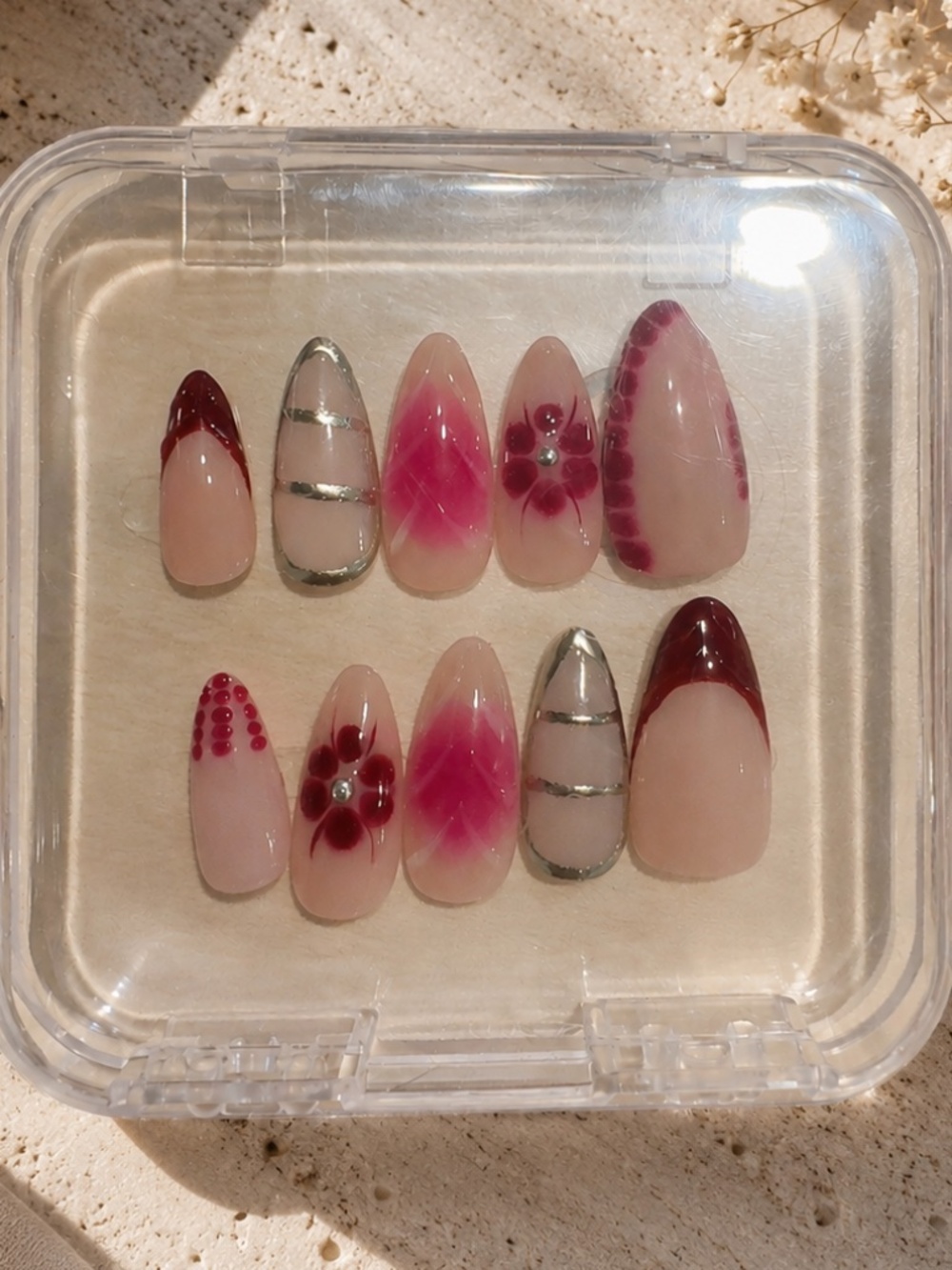 Handmade Acryllic Press-On Nails